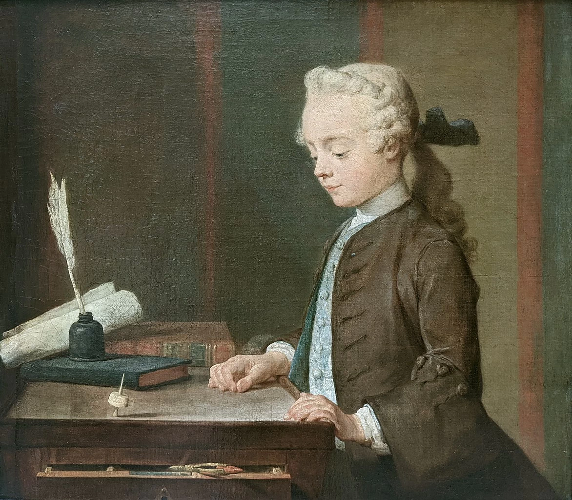 Jean Siméon Chardin - 119, Ragazzo con la trotola, Louvre, Parigi